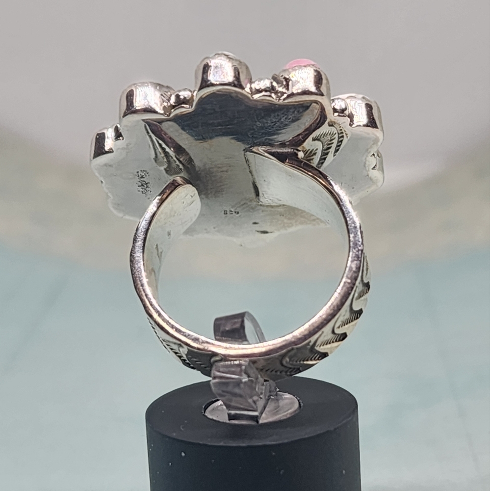 Cotton Candy Turqoise Sterling Ring - Picture 3 of 8